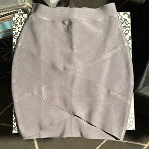 Steel grey M bodycon v-front shaping Skirt - like new